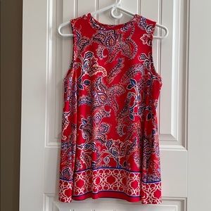 Sleeveless Patterned Top